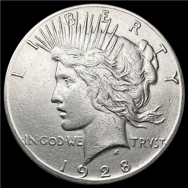 1928 Silver Peace Dollar CLOSELY UNCIRCULATED