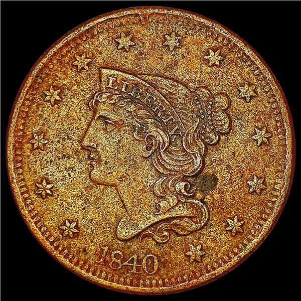 1840 Braided Hair Large Cent HIGH GRADE