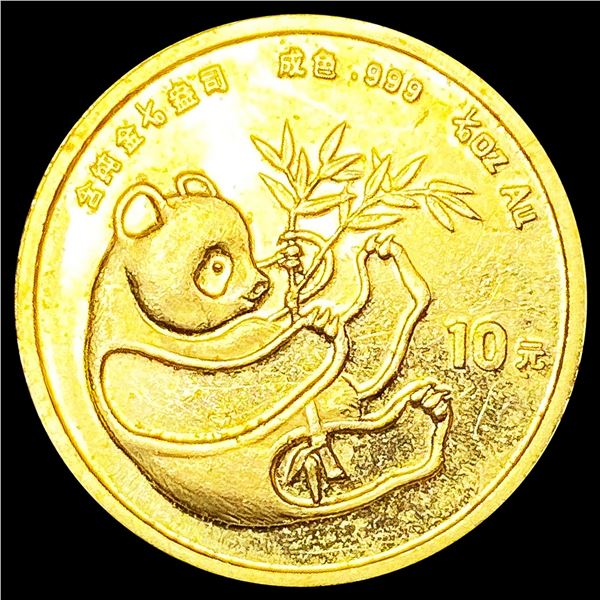 1984 China 1/10oz Gold Yuan SUPERB GEM BU