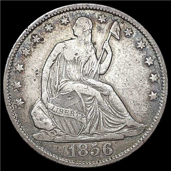 1856-O Seated Liberty Half Dollar LIGHTLY CIRCULAT