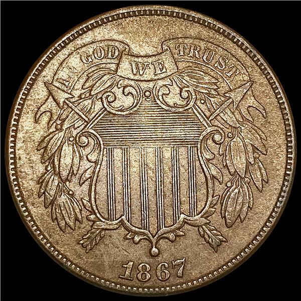 1867 Two Cent Piece HIGH GRADE