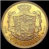 Image 2 : 1915 Denmark .2592oz Gold 20 Kroner UNCIRCULATED