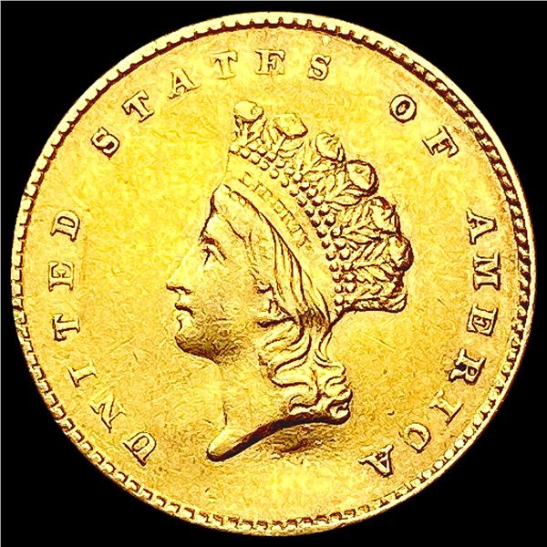 1854 Rare Gold Dollar CLOSELY UNCIRCULATED