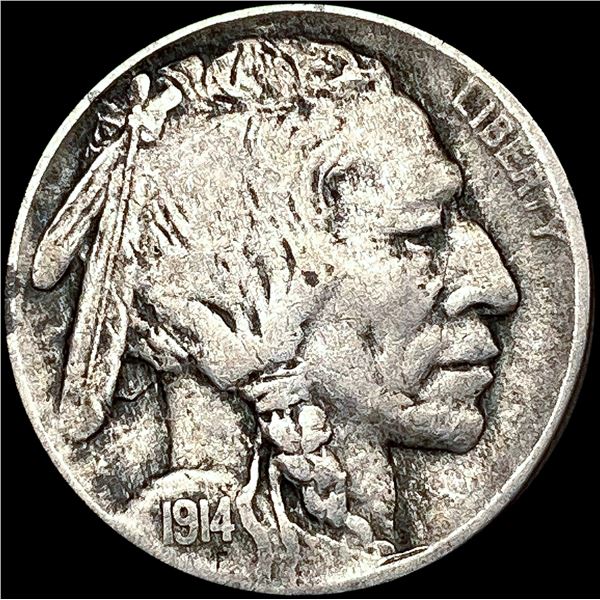 1914-D Buffalo Nickel LIGHTLY CIRCULATED