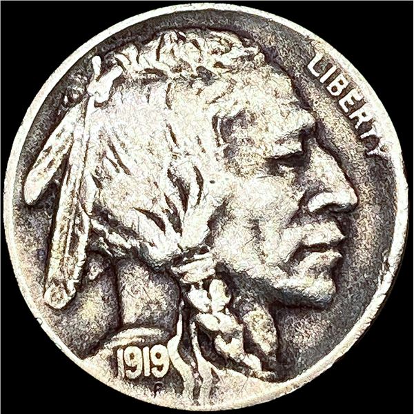 1919-D Buffalo Nickel LIGHTLY CIRCULATED