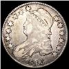 Image 1 : 1823 Ugly 3 Capped Bust Half Dollar NICELY CIRCULA
