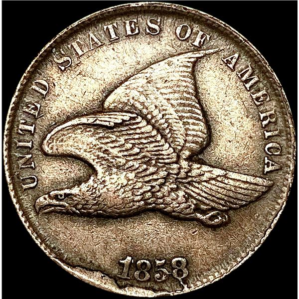 1858 Flying Eagle Cent NEARLY UNCIRCULATED