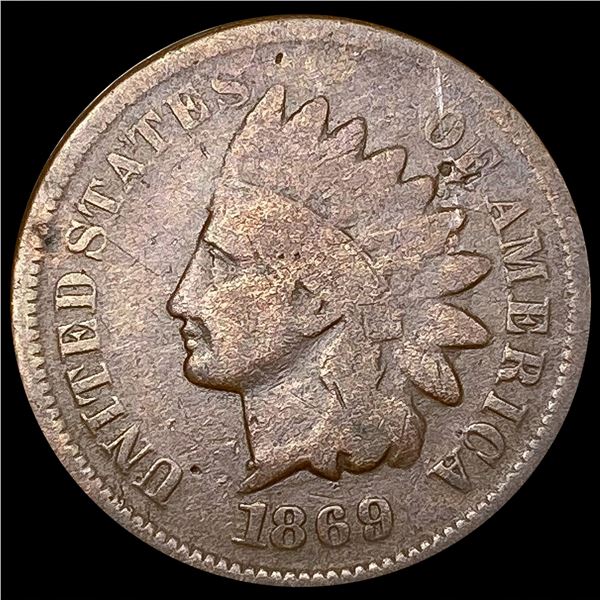 1869 Indian Head Cent NICELY CIRCULATED