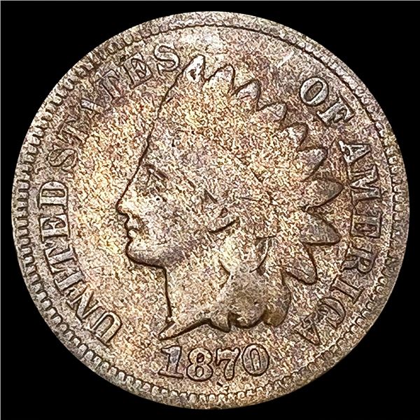 1870 Indian Head Cent LIGHTLY CIRCULATED