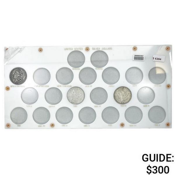 1878-1880 Morgan Silver Dollar Set (3 Coins)