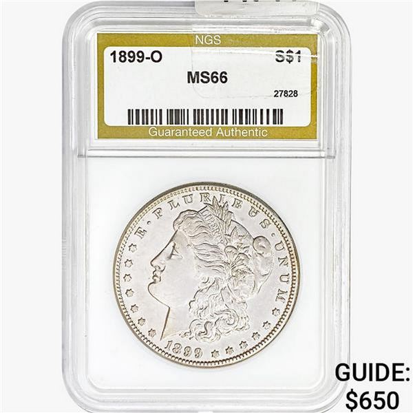 1899-O Morgan Silver Dollar NGS MS66