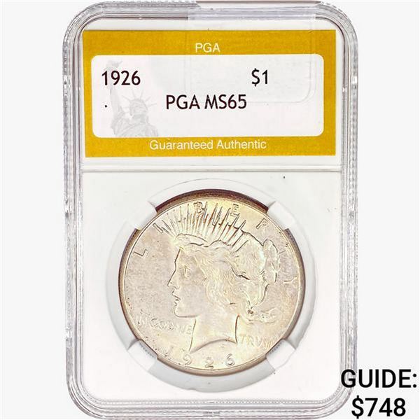 1926 Silver Peace Dollar PGA MS65