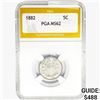 Image 1 : 1882 Shield Nickel PGA MS62