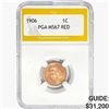 Image 1 : 1906 Indian Head Cent PGA MS67 RED