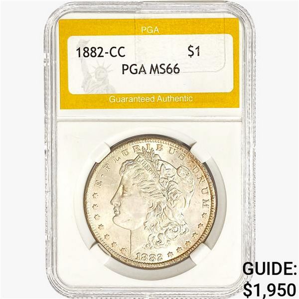 1882-CC Morgan Silver Dollar PGA MS66