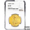 Image 1 : 1909/8 $20 Gold Double Eagle NGC AU50