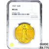 Image 1 : 1927 $20 Gold Double Eagle NGC MS66