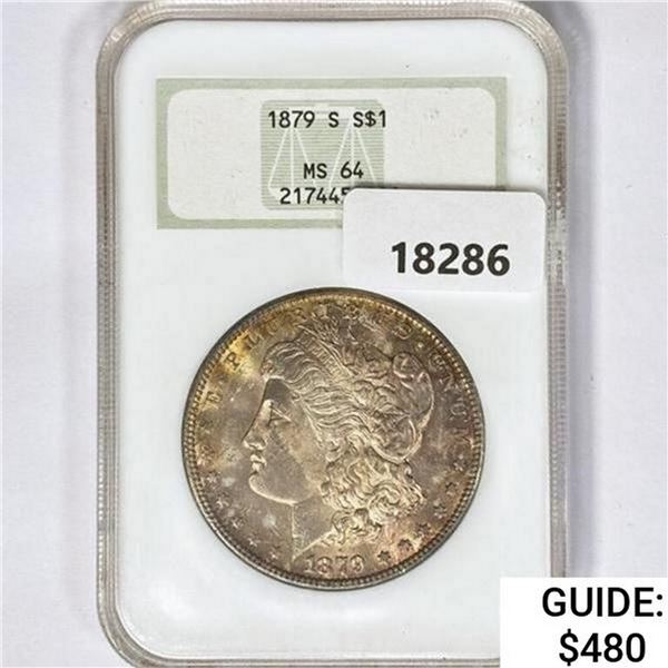 1879-S Morgan Silver Dollar NGC MS64