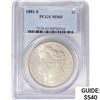 Image 1 : 1881-S Morgan Silver Dollar PCGS MS65