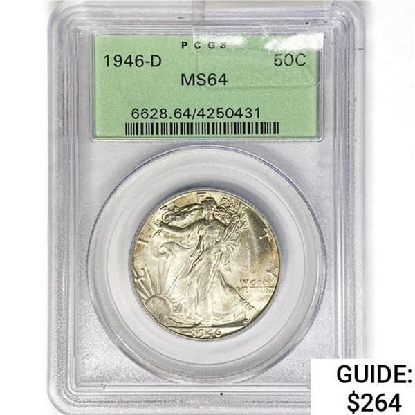 1946-D Walking Liberty Half Dollar PCGS MS64