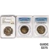 Image 1 : [3] Commem. Half Dollars NGC,PCGS MS 1946-1952