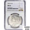 Image 1 : 1921-D Morgan Silver Dollar NGC MS62