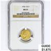 Image 1 : 1926 $2.50 Gold Quarter Eagle NGC MS63