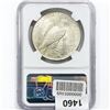Image 2 : 1923-D Silver Peace Dollar NGC MS61
