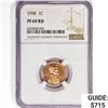 Image 1 : 1958 Wheat Cent NGC PF69 RD