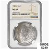 Image 1 : 1883 Morgan Silver Dollar NGC MS64