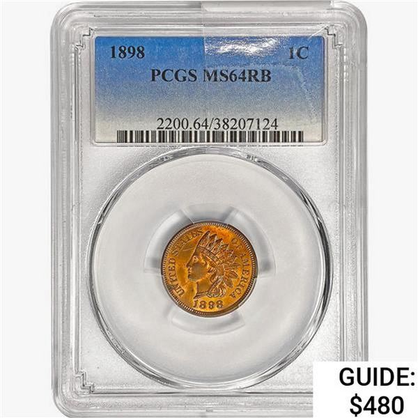 1898 Indian Head Cent PCGS MS64 RB