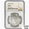 Image 1 : 1904-O Morgan Silver Dollar NGC MS64