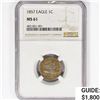 Image 1 : 1857 Flying Eagle Cent NGC MS61