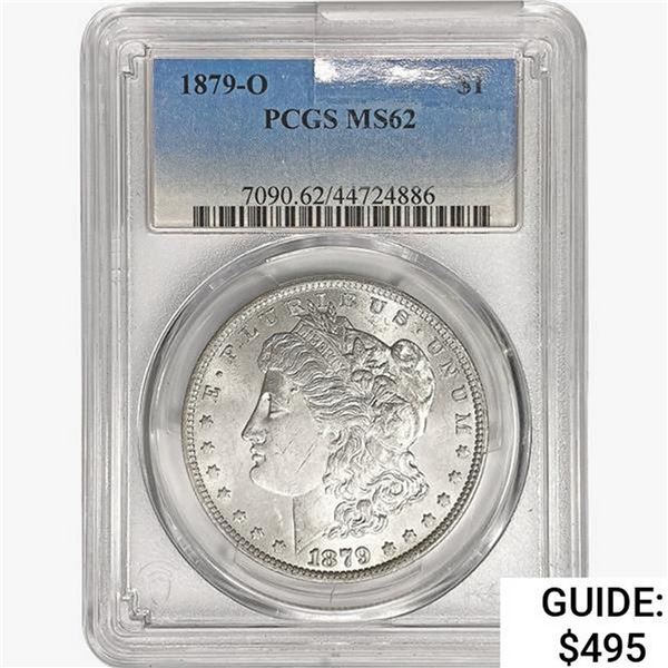 1879-O Morgan Silver Dollar PCGS MS62