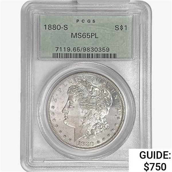 1880-S Morgan Silver Dollar PCGS MS65 PL