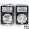 Image 1 : 2013-W Set [2] Silver Eagle NGC PF/SP70 One Rev PF
