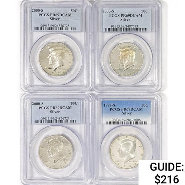 [4] Kennedy SILV 50C PCGS PR69 DCAM 1992-2000