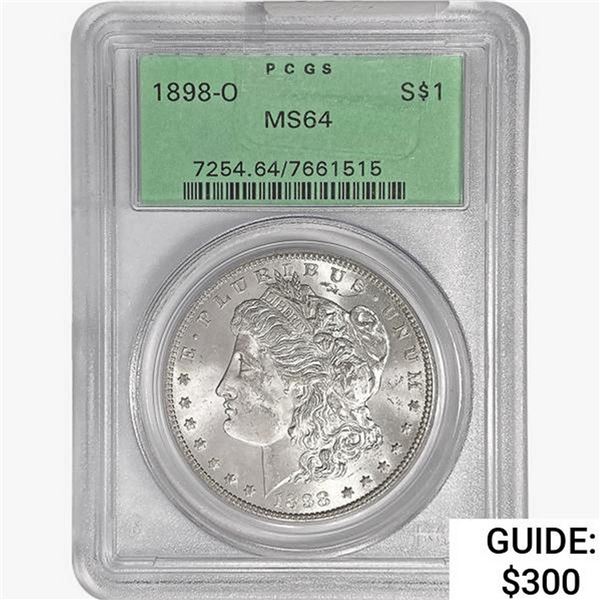 1898-O Morgan Silver Dollar PCGS MS64