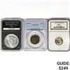 Image 1 : [3] US Varied Coinage NGC,PCGS  1876-1938