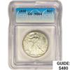Image 1 : 1938 Walking Liberty Half Dollar ICG MS64
