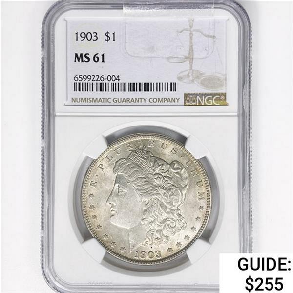 1903 Morgan Silver Dollar NGC MS61