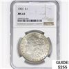 Image 1 : 1903 Morgan Silver Dollar NGC MS61