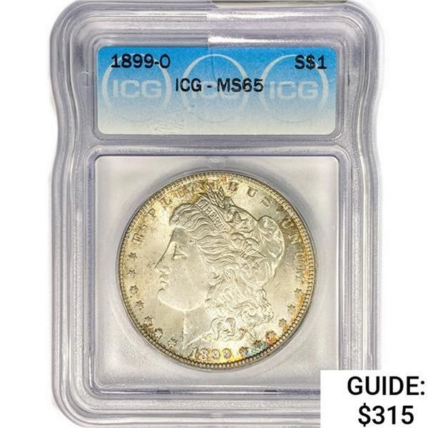 1899-O Morgan Silver Dollar ICG MS65
