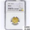Image 1 : 1911 $2.50 Gold Quarter Eagle NGC MS61