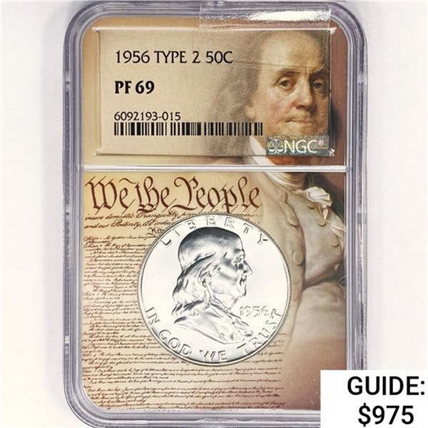 1956 Franklin Half Dollar NGC PF69 Type 2