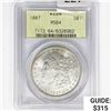 Image 1 : 1887 Morgan Silver Dollar PCGS MS64