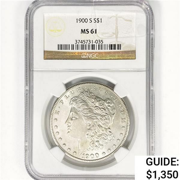 1900-S Morgan Silver Dollar NGC MS61