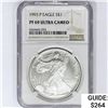 Image 1 : 1993-P American Silver Eagle NGC PF69 UC