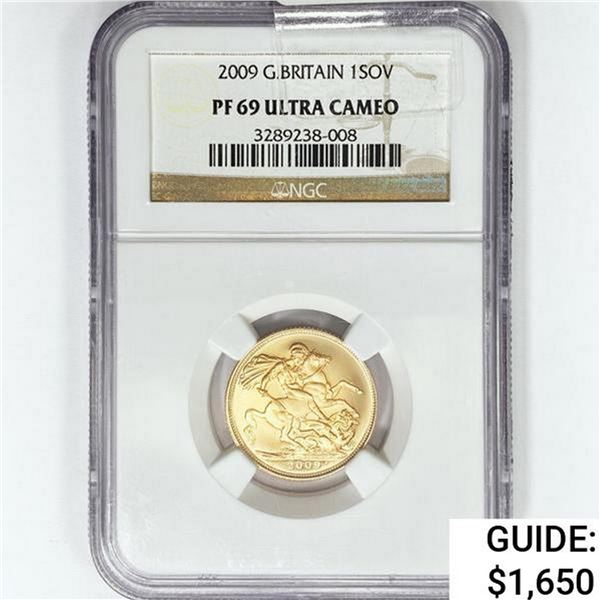 2009 G.Britain 1Sovereign .059oz. Gold NGC PF69 UC