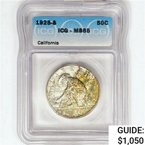 1925-S Jubilee Half Dollar ICG MS65